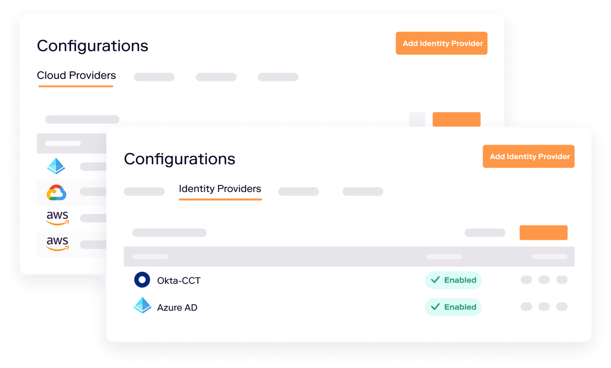 Getting Started Step 1 - Configurations for Cloud Providers and Identity Providers