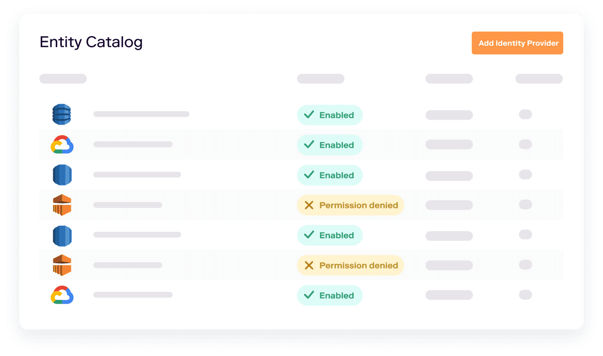 Getting Started Step 2 - Entity Catalog
