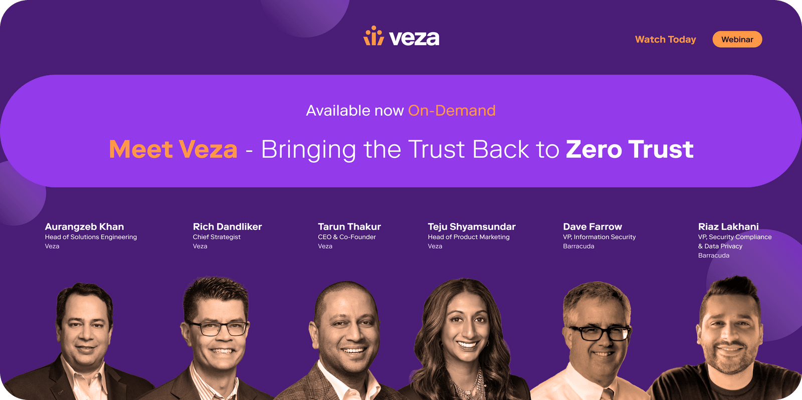 Meet Veza - On Demand Webinar Bringing the Trust Back to Zero Trust May 19