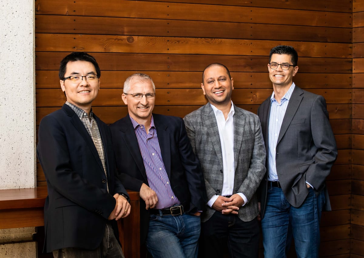 Maohua Lu, CTO; Rob Whitcher, Chief Architect, Tarun Thakur, CEO; Rich Dandliker, Chief Strategist